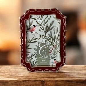 Red and gold Photo Frame for 4”x6” photo